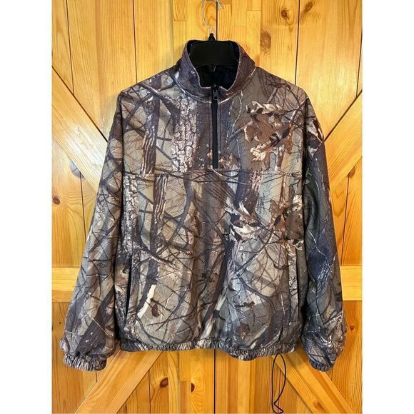 DUXBAK Reversible RealTree Hardwoods Camo Hunting Jacket Men’s Medium (3874) - Picture 1 of 8